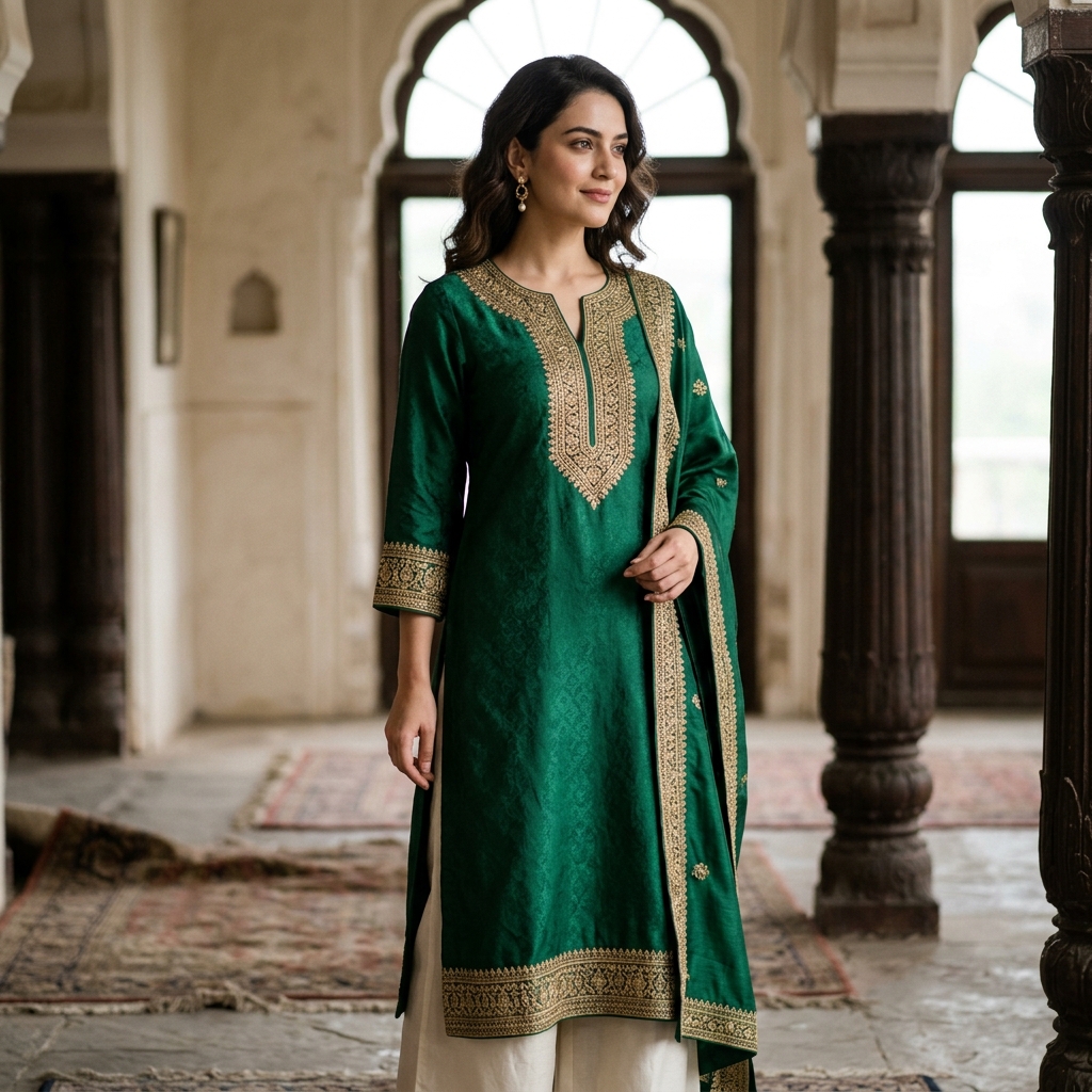 Royal Embroidered Designer Kurti