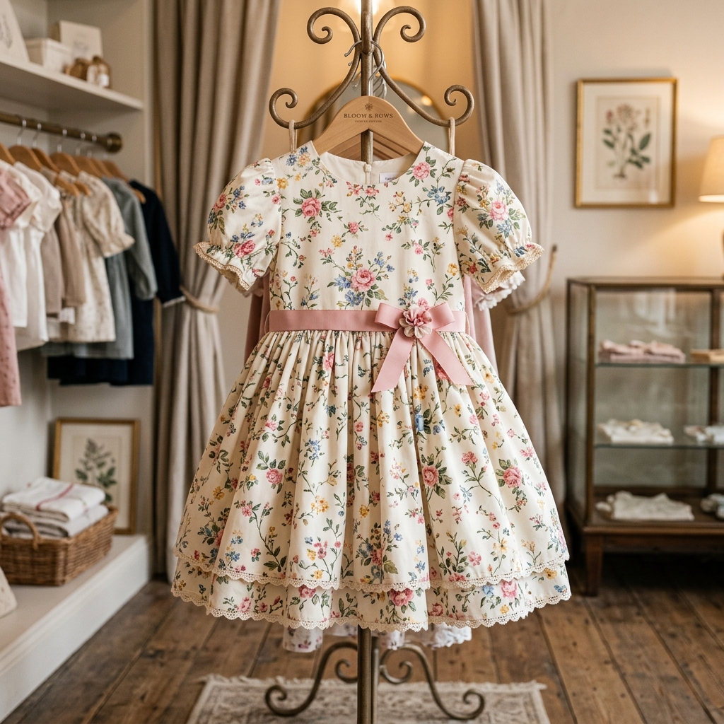Premium Floral Cotton Girls Frock